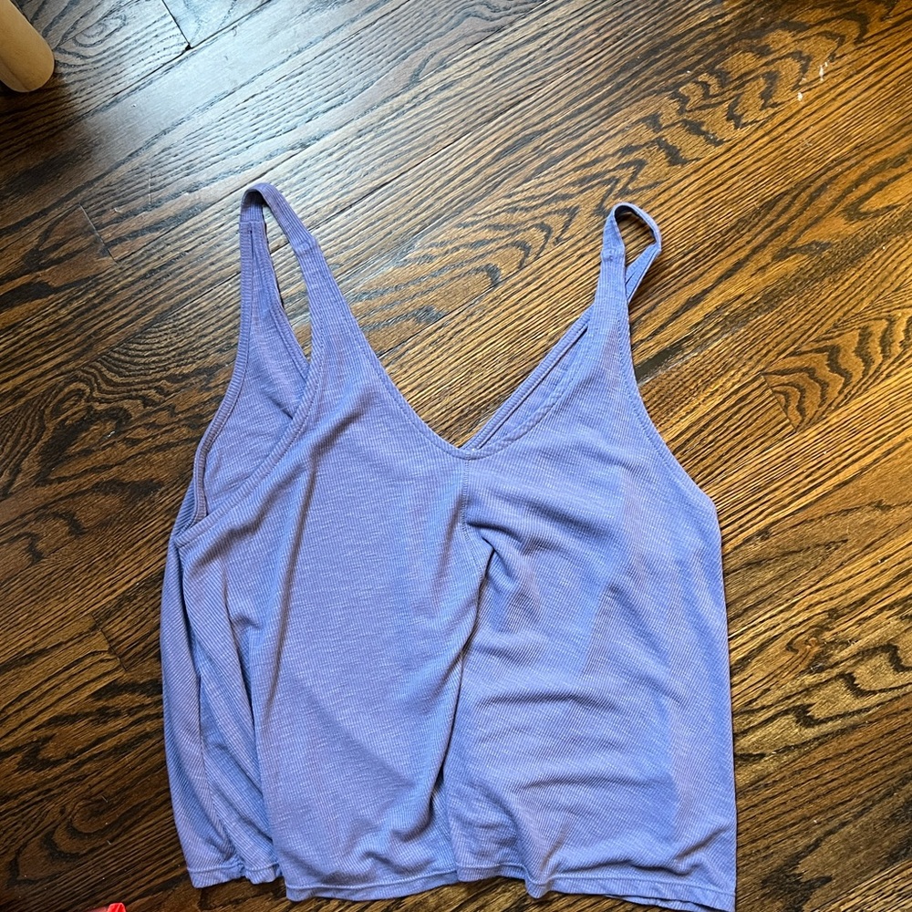 Anthropologie Lavender Ribbed Knit Top